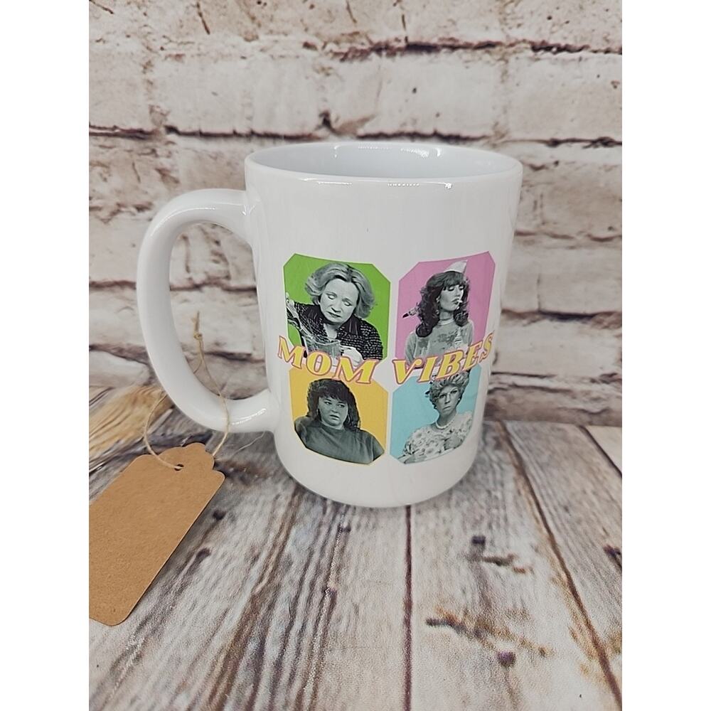 "Mom Vibes" Coffee cup NEW 12 Oz 90s Mug Mom Coffee Mug
